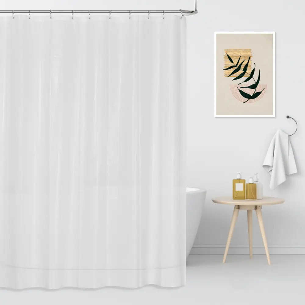 Занавесь для душа Vidage Porto - белая водонепроницаемая штора 180х180 см 89400666 STLM-1569747