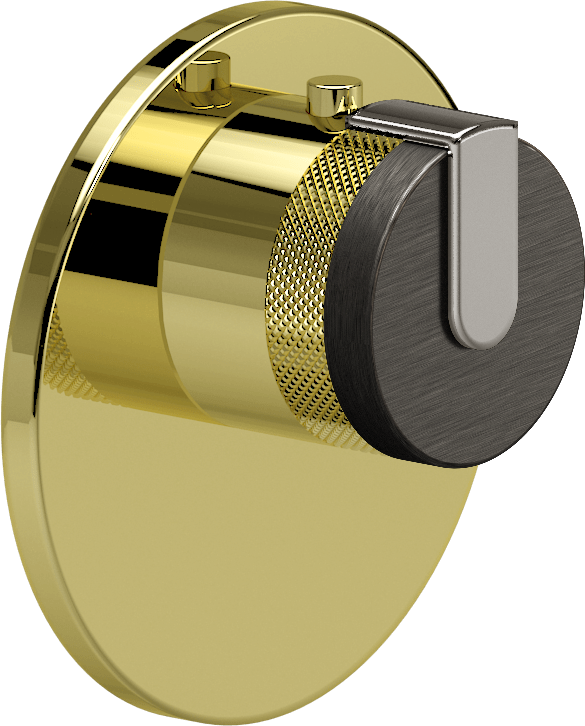 E-8027-R1BOXE-L1PC-PB-T Термостатический переключатель 3/4-Внешняя часть GRAFF MOD+