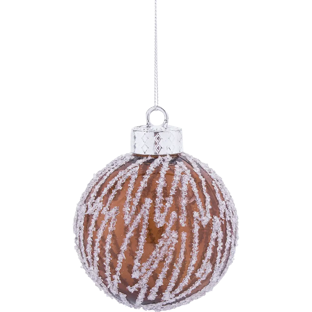 Шар ёлочный, 7.8 см, пластик, цвет кофейный Santreyd STLM-2139603 - Вид №1