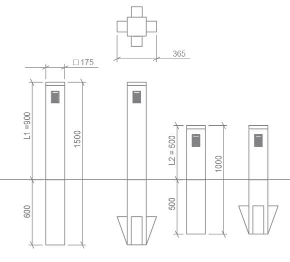 Твердый деревянный солнечный светодиодный светильник Timberlab TORRE SOLAR ARCH-00116264 - Вид №4