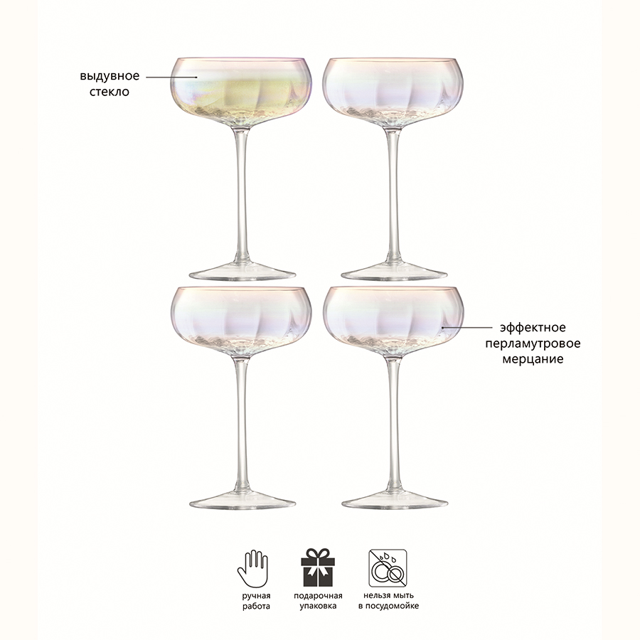 G1332-11-401 Набор креманок pearl, 300 мл, 4 шт. LSA International  - Вид №5