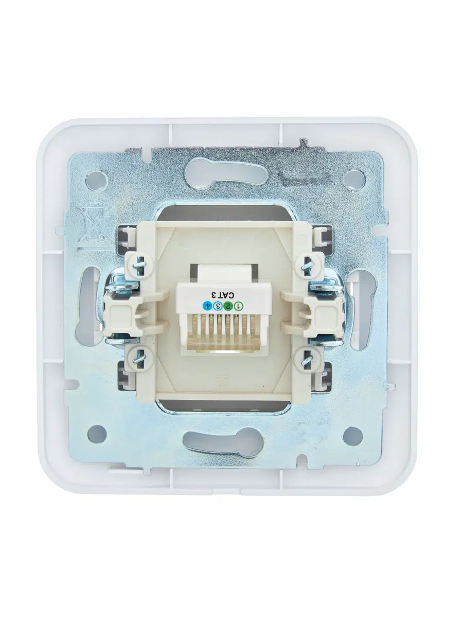 ASTI Розетка телефонная евро белая LEZARD 7081-0202-137 - Вид №2