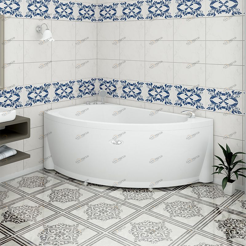 Акриловая ванна Бергамо 168х100 (левосторонняя), каркас Radomir 201011215