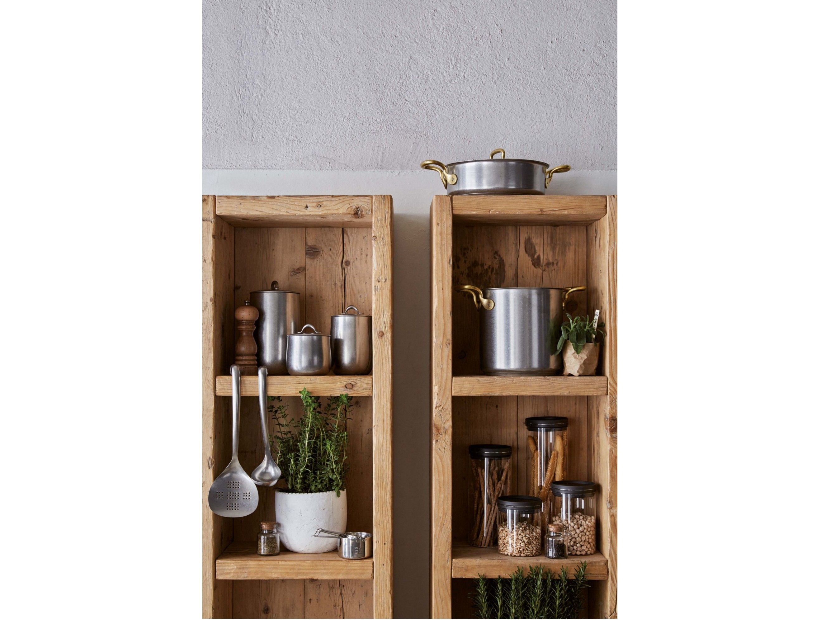 Горшок из нержавеющей стали с крышкой с ручками Sambonet 1965 Винтаж ARCH-00075516 - Вид №7