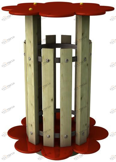 INDUSTRIA LEGNAMI TIRANO Урна для мусора из дерева sun-id-1485210