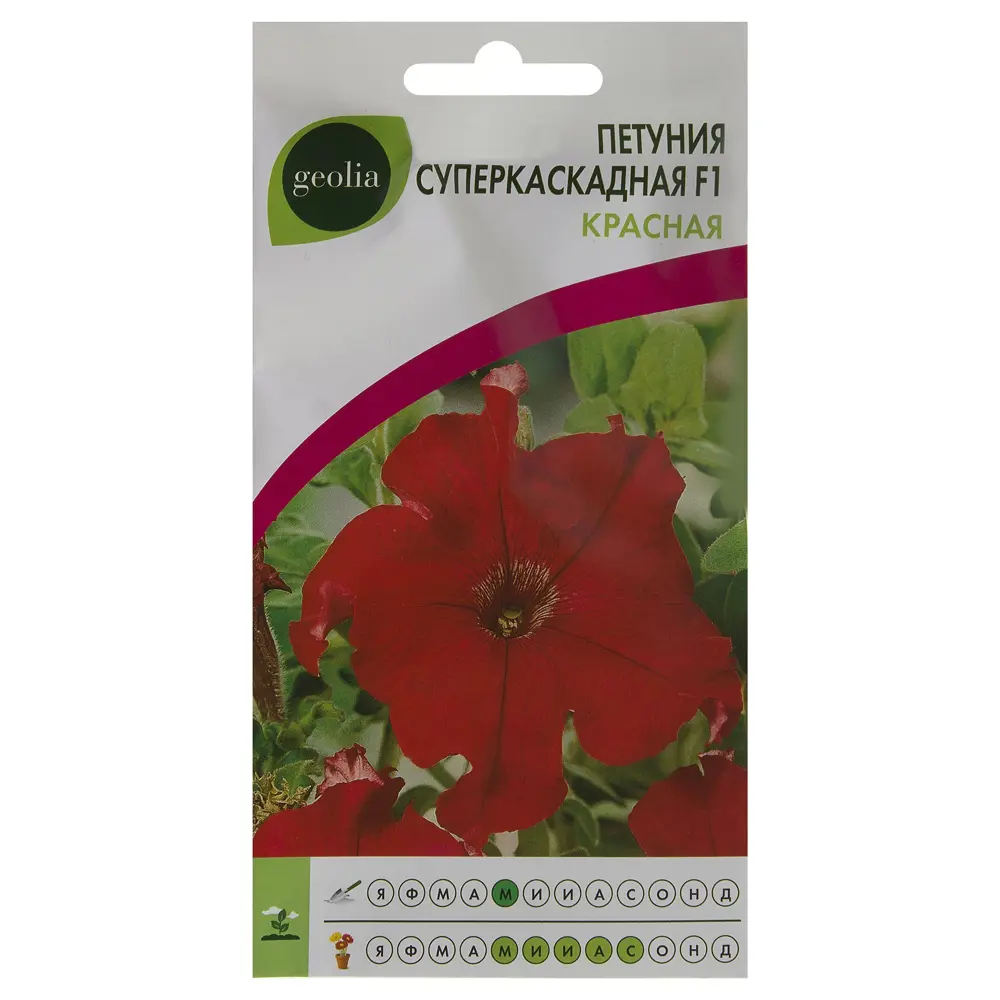 Петуния Geolia суперкаскадная красная F1 17585455 STLM-2135301 