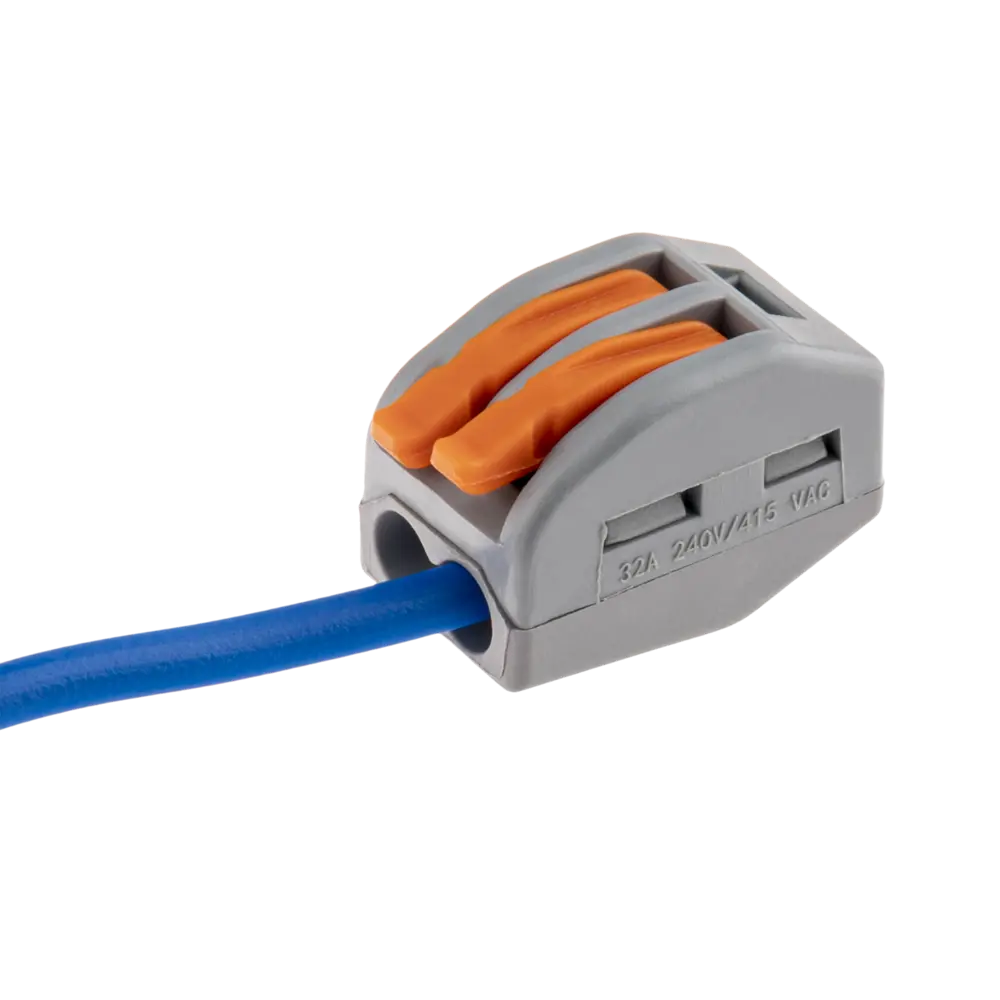 84746775 Клеммы соединительные монтажные с рычажком Duwi СМК 222-412 2-проводные 4мм² серые 20шт 26621 1 STLM-1112320  - Вид №7