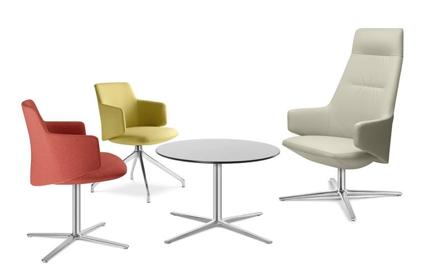 LD Seating Кресло для руководителя из ткани с подлокотниками Melody lounge Xl br-sys, f27-n6 - Вид №9