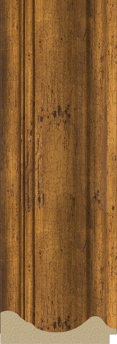 BY 3420 Зеркало с фацетом в багетной раме - травленая бронза 99 mm EVOFORM Exclusive - Вид №3