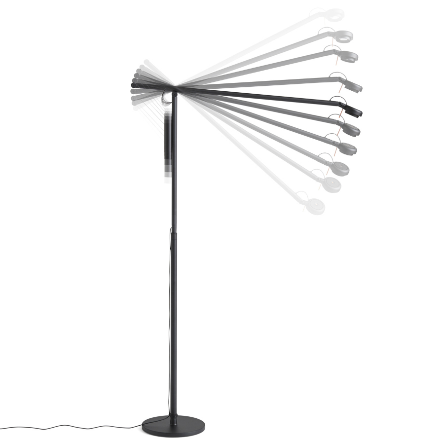 Лампа напольная Fifty-Fifty, черная Hay 410213BLACK - Вид №16