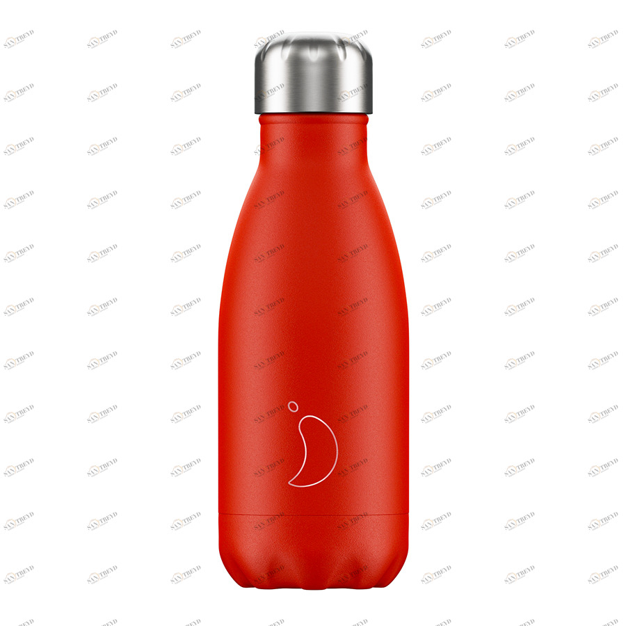 Термос 260 мл красный Neon Red CHILLY'S BOTTLES ДИЗАЙНЕРСКИЕ 00-3948007 Красный 