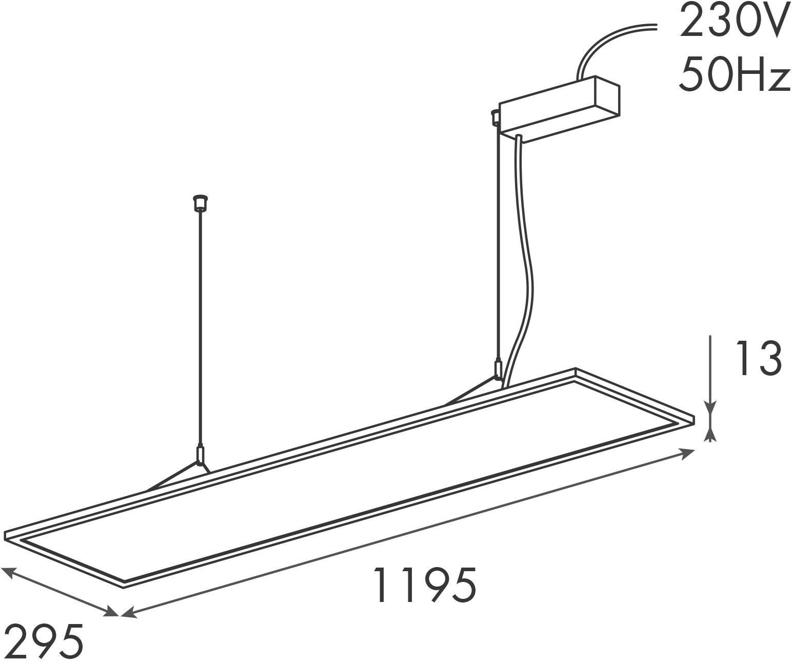 LUNOO Алюминиевый подвесной светильник прямого света в современном стиле sun-id-1403138 - Вид №1