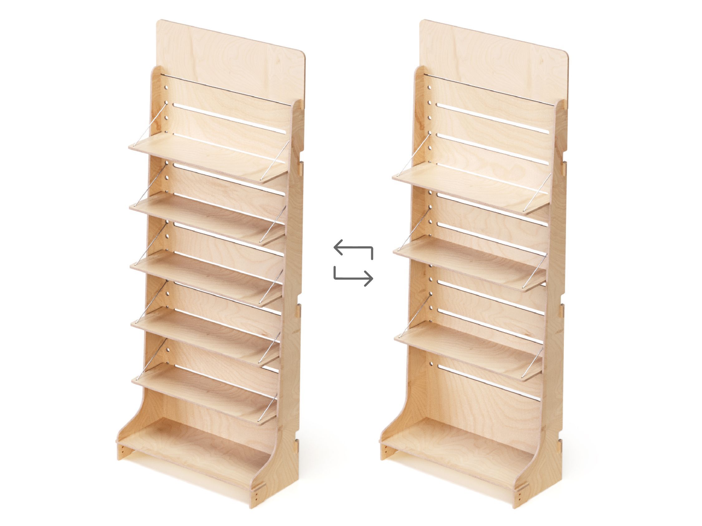 Деревянная напольная стойка дисплея Esposit экспоненты ARCH-00077006 - Вид №4