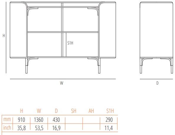 Wiener GTV Design Консоль из бука и венской соломы Mos sun-id-1424736 - Вид №5