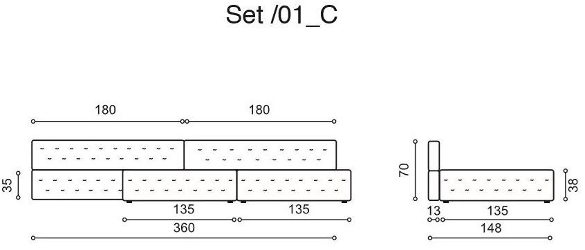 Twils Lounge Модульный диван Set sun-id-1347310 - Вид №22