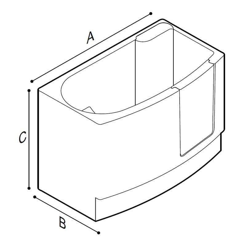 Ванна из стекловолокна с дверью Ponte Giulio 650 ARCH-00118012 - Вид №2