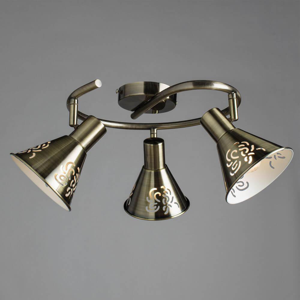 Спот потолочный на 3 лампы бронзовый Cono A5218PL-3AB ARTE LAMP CONO 00-3923881 Бронза - Вид №2