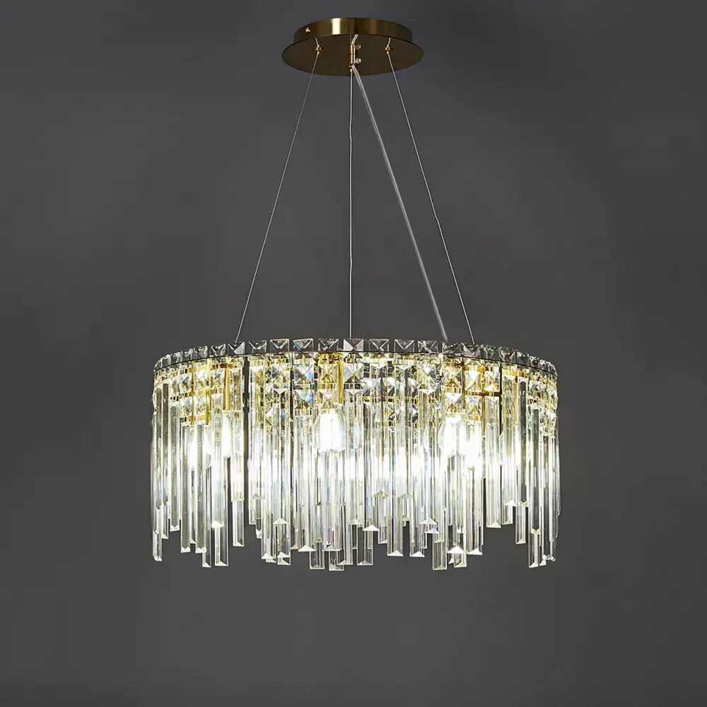 Люстра DE CITY Арман 8 - золотистая хрустальная для гостиной 89379453 STLM-1566264 - Вид №1