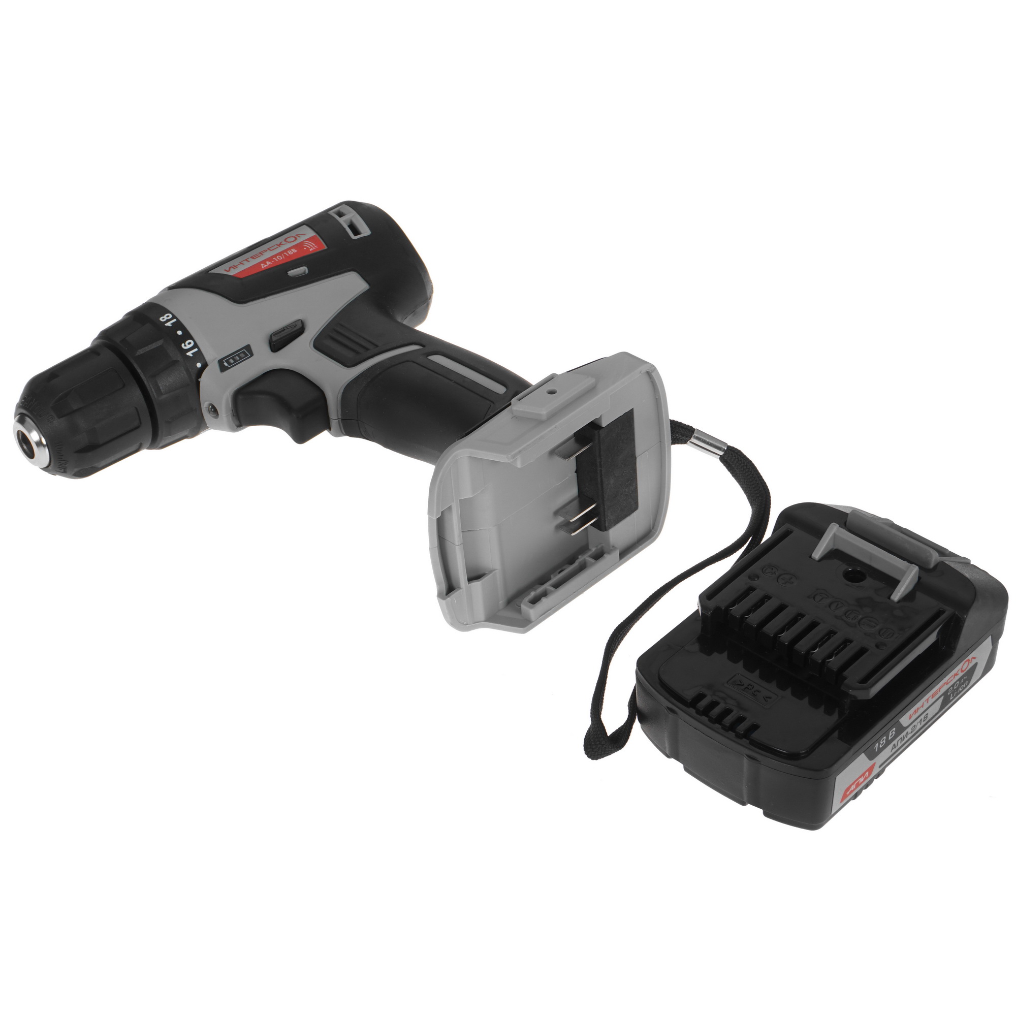 Дрель-шуруповерт Интерскол ДА-10/18В АПИ 18V 5077139 STDN-0011945 - Вид №5