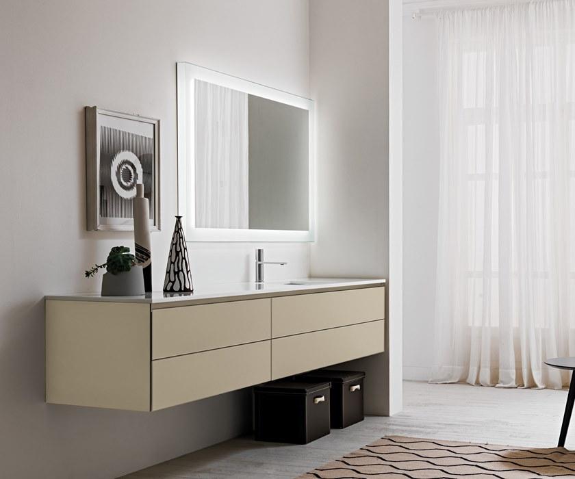 ARTELINEA Подвесная тумба под умывальник из хрусталя с ящиками  Al 351b / al 354b  - Вид №1