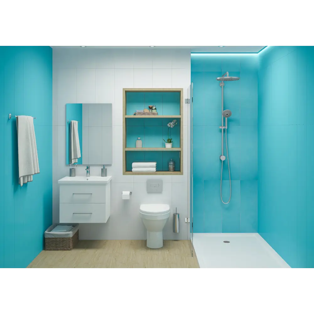 Плитка настенная Cicogres Aqua Blanco Brillo 25x75 см 1.31 м² цвет белый Santreyd STLM-2039297 - Вид №3