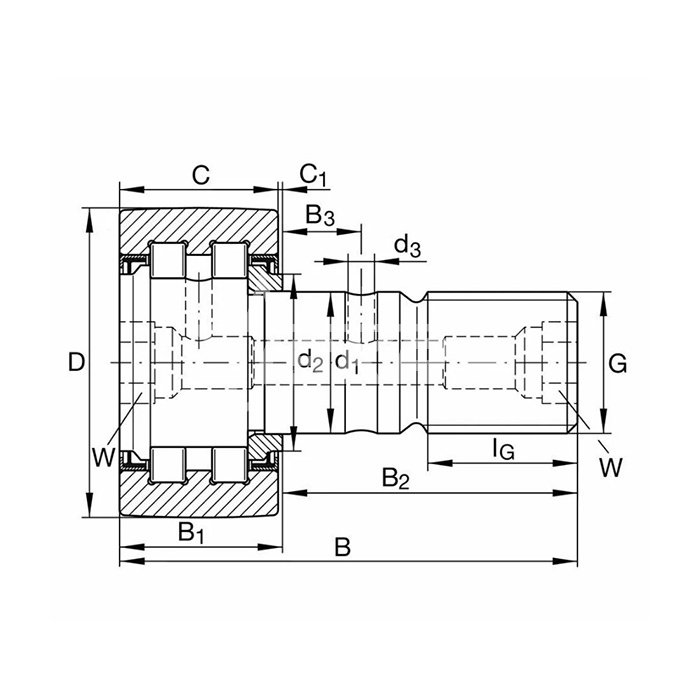 IS1697 Опорный ролик NUKR47 ISKRA  - Вид №1
