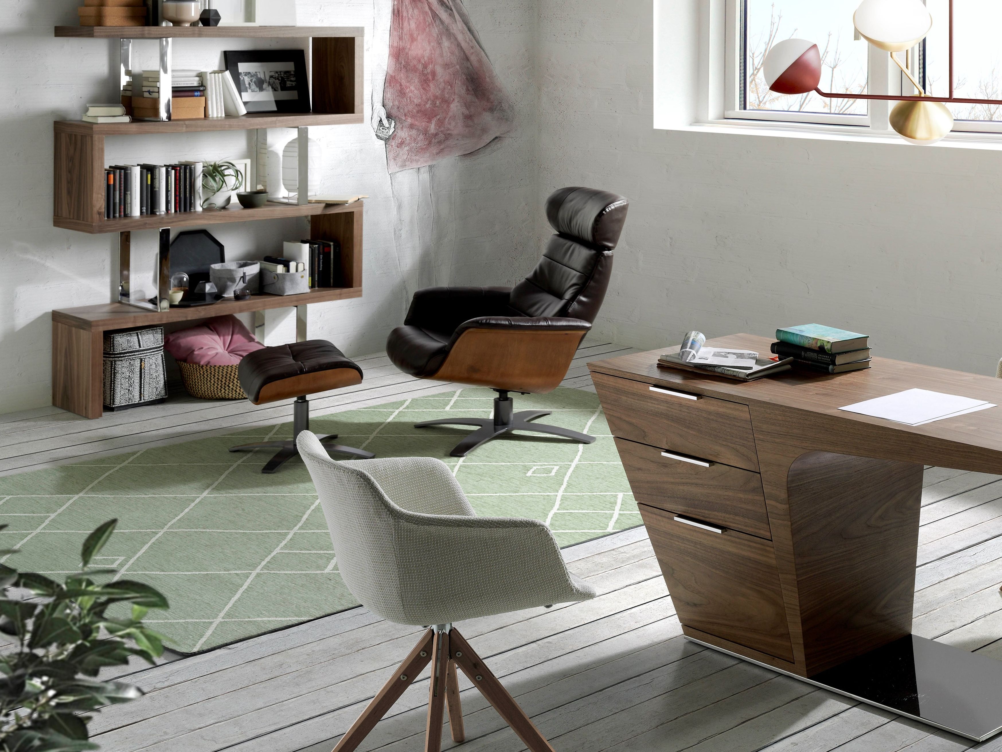 Кожаное кресло с подлокотниками Angel Cerda Nature Life ARCH-00027820 - Вид №9