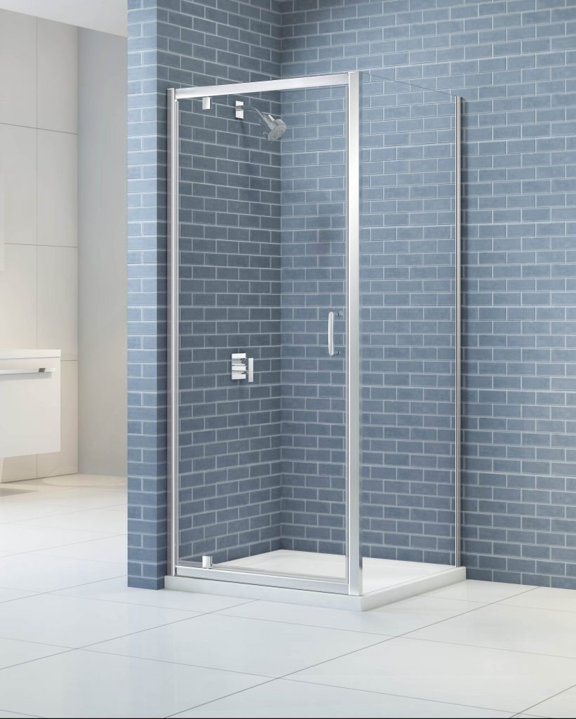 Дверь душевая для установки с боковой панелью KAP80 Merlyn MERLYN IQ Хромированный  - Вид №2