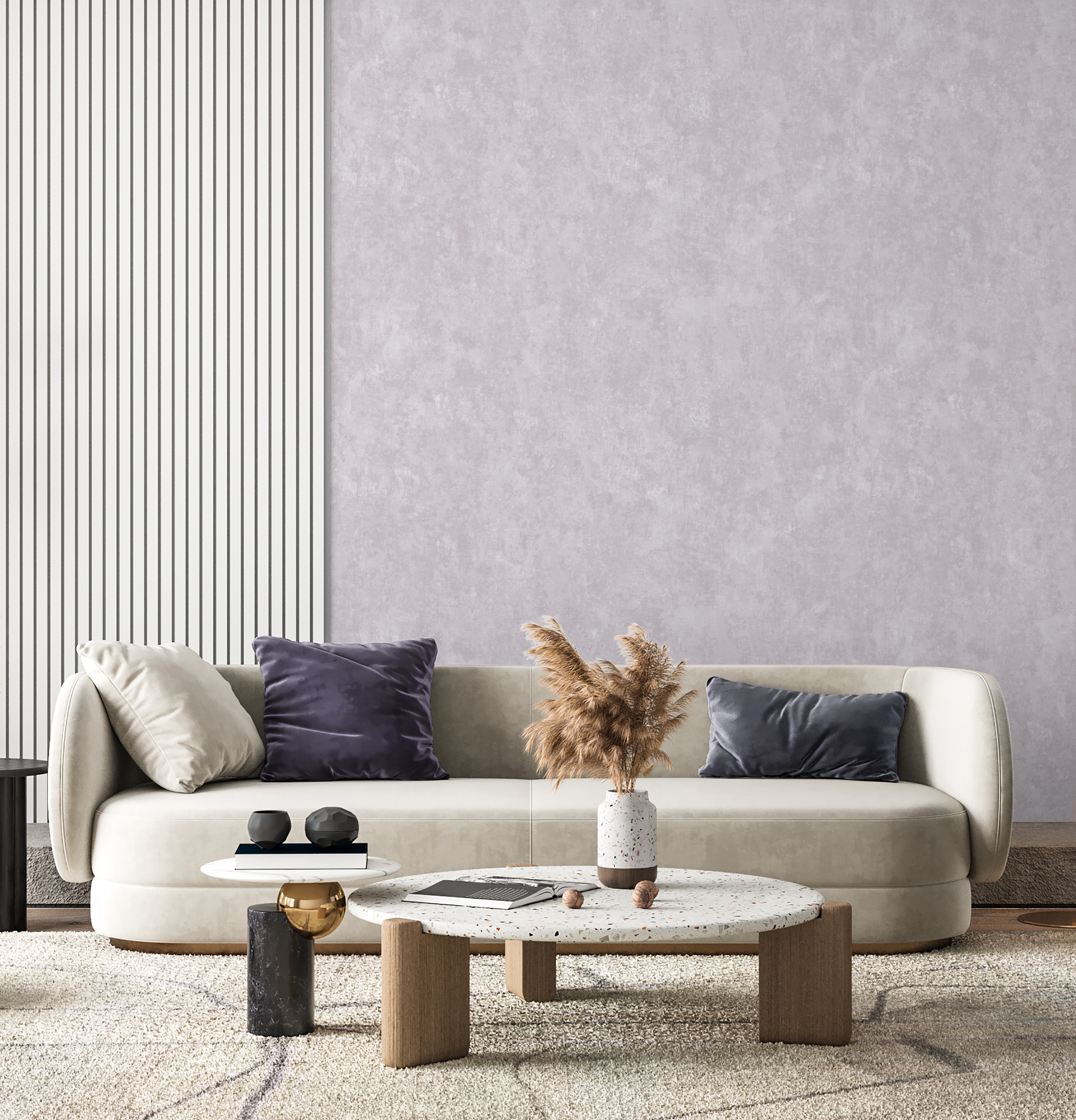 Обои флизелиновые WALLSECRET Galaxy пудровые структурные 1.06 м 85266823 STLM-0060665 - Вид №2