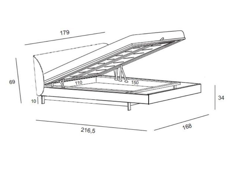 Двуспальная кровать Voltan Elite ARCH-00065993 - Вид №3