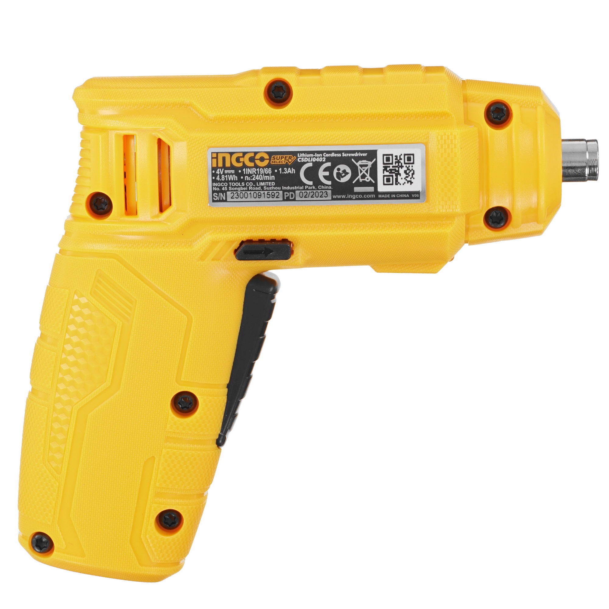 Аккумуляторная отвертка INGCO CSDLI0402 5496808 STDN-0060702 - Вид №1