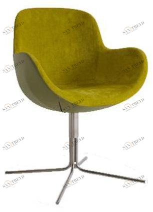 Italy Dream Design 4-спицевое бархатное кресло с подлокотниками sun-id-1499533