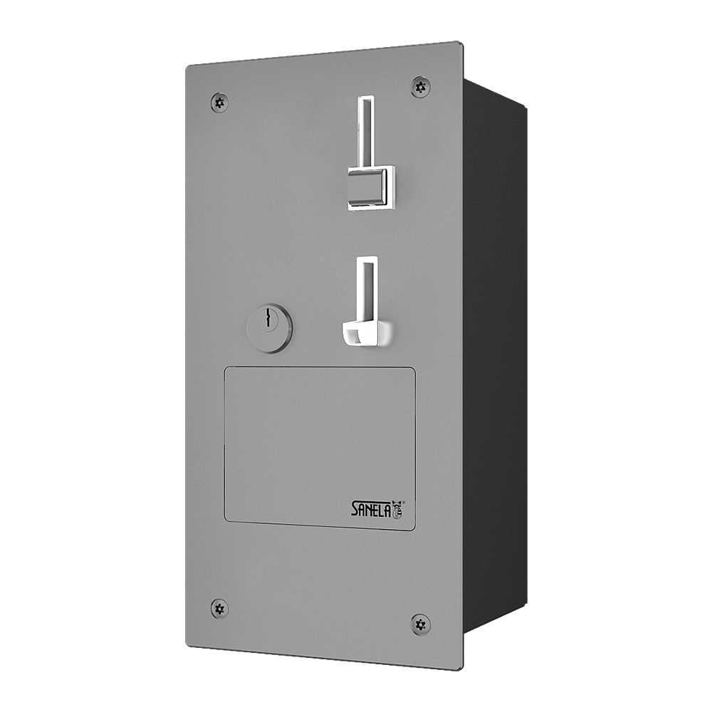 88032 Встроенный монетный и жетoнный автомат для 1 душа - прямое управление SANELA 