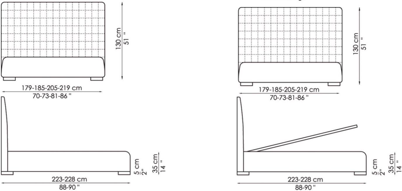 Bonaldo Кровать двуспальная с обивкой sun-id-1472273 - Вид №6