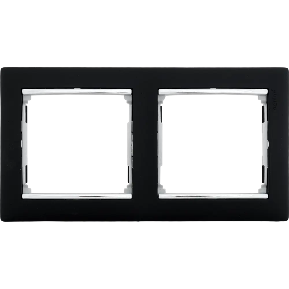 Рамка для розеток и выключателей Legrand Valena 2 поста, цвет ноктюрн/серебряный штрих STLM-2134717