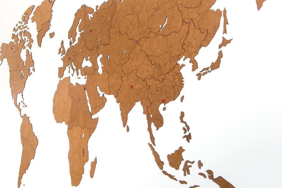 1804 Карта-пазл wall decoration giant, 280х170 см, коричневая Mimi  - Вид №5