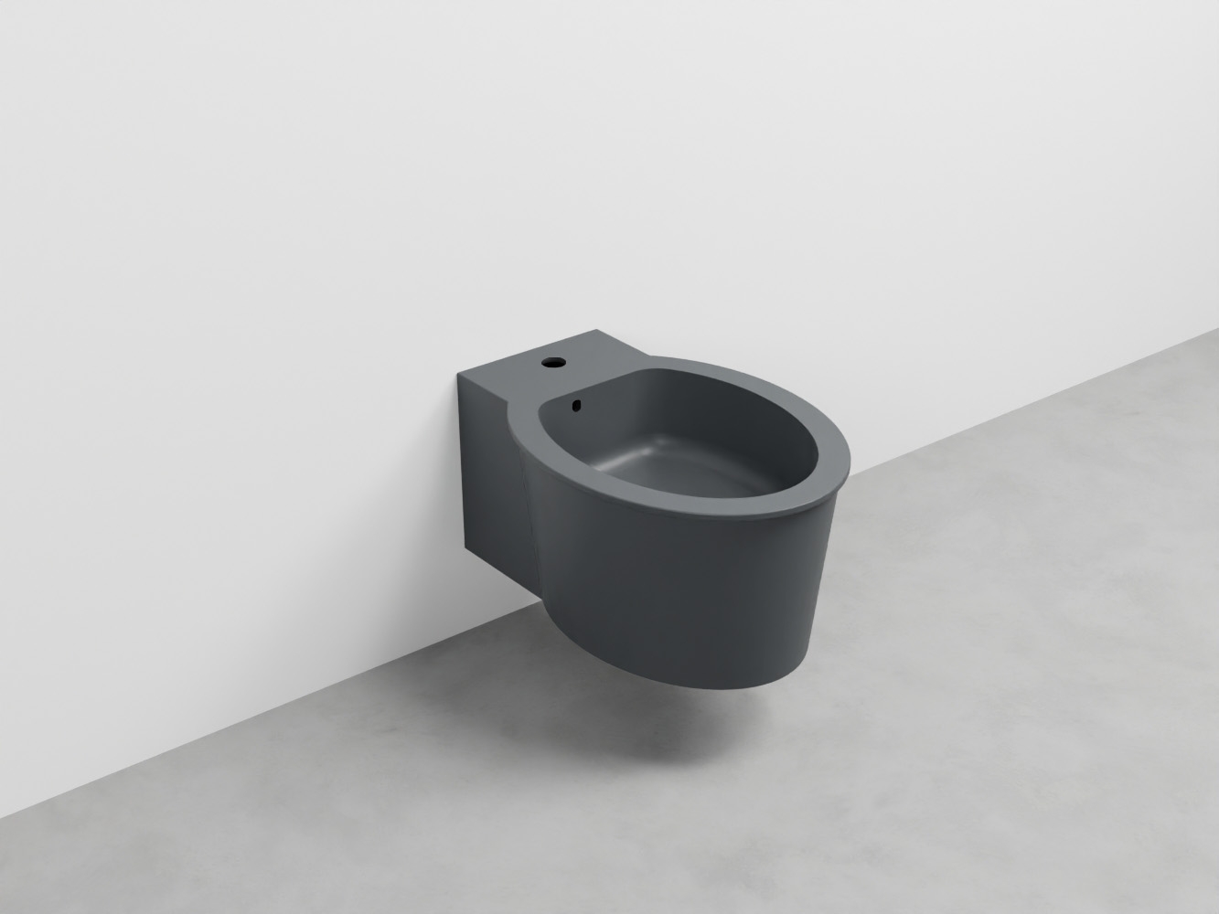 CABS-BA Биде подвесное с одним отверстием под смеситель, в комплекте с крепежами Catino cielo I Catini Ceramica Cielo