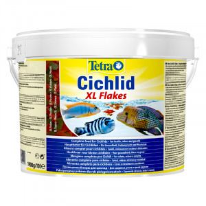 ПР0042193 Корм для рыб Cichlid XL для всех видов цихлид, крупные хлопья 10л (ведро) TETRA