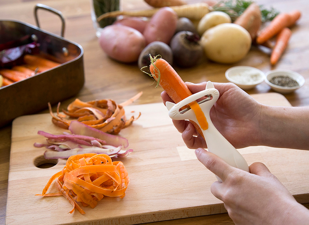 PE887 Пиллер для овощей catpeeler белый Peleg Design  - Вид №8