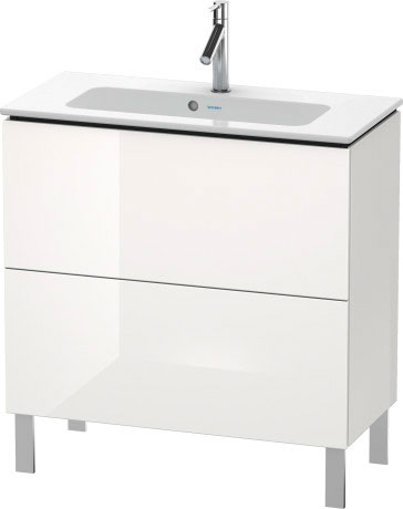 LC667407575 L-Cube Тумбочка напольная компакт Лен, декор Duravit - Вид №2