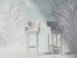 YO2 Обои на флизелиновой основе с тропическим эффектом металлик Modern foils