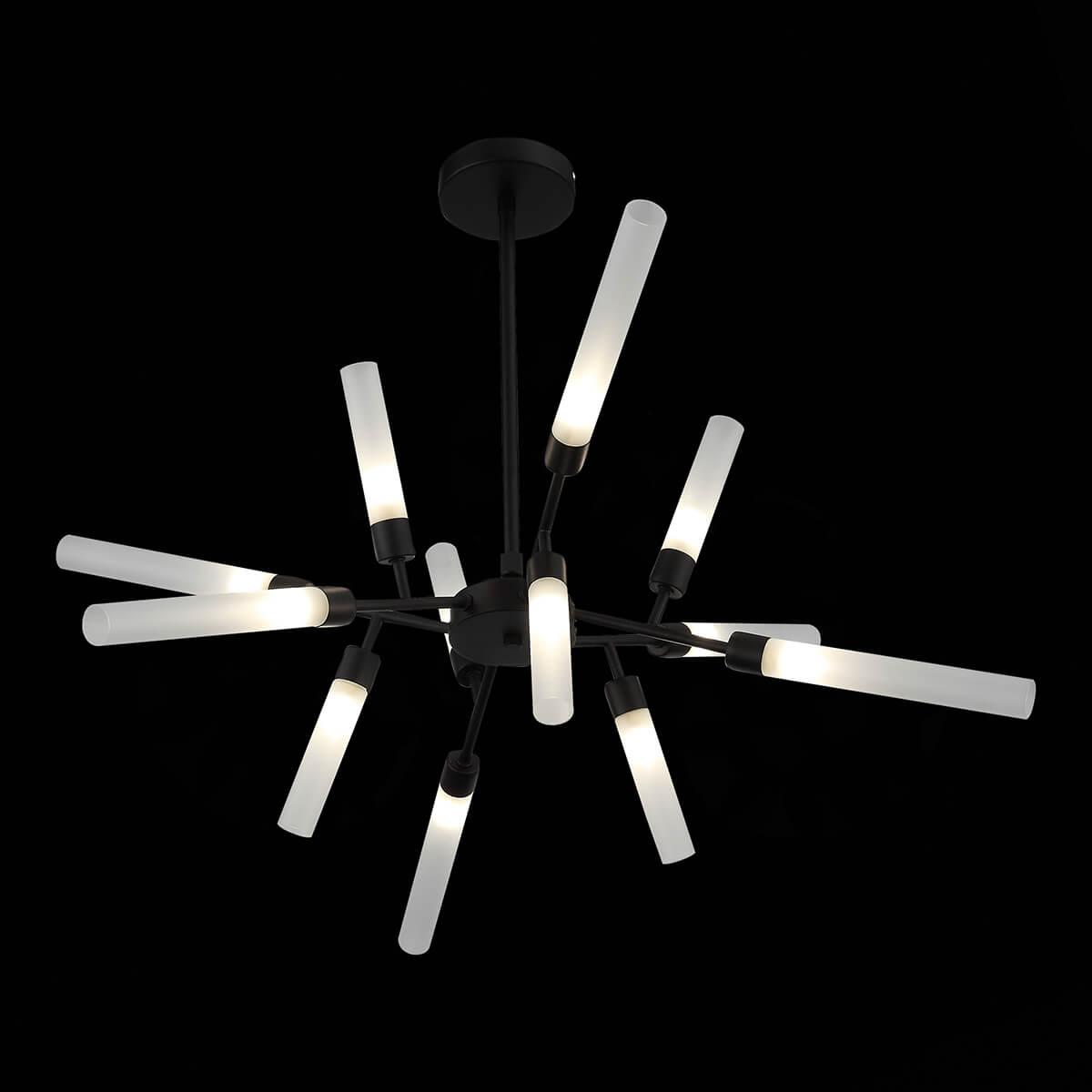 Люстра светодиодная подвесная черная с белым ST Luce Splio SL1620.402.12 ST LUCE ДИЗАЙНЕРСКИЕ, SPLIO 00-3834579 Белый;черный  - Вид №1
