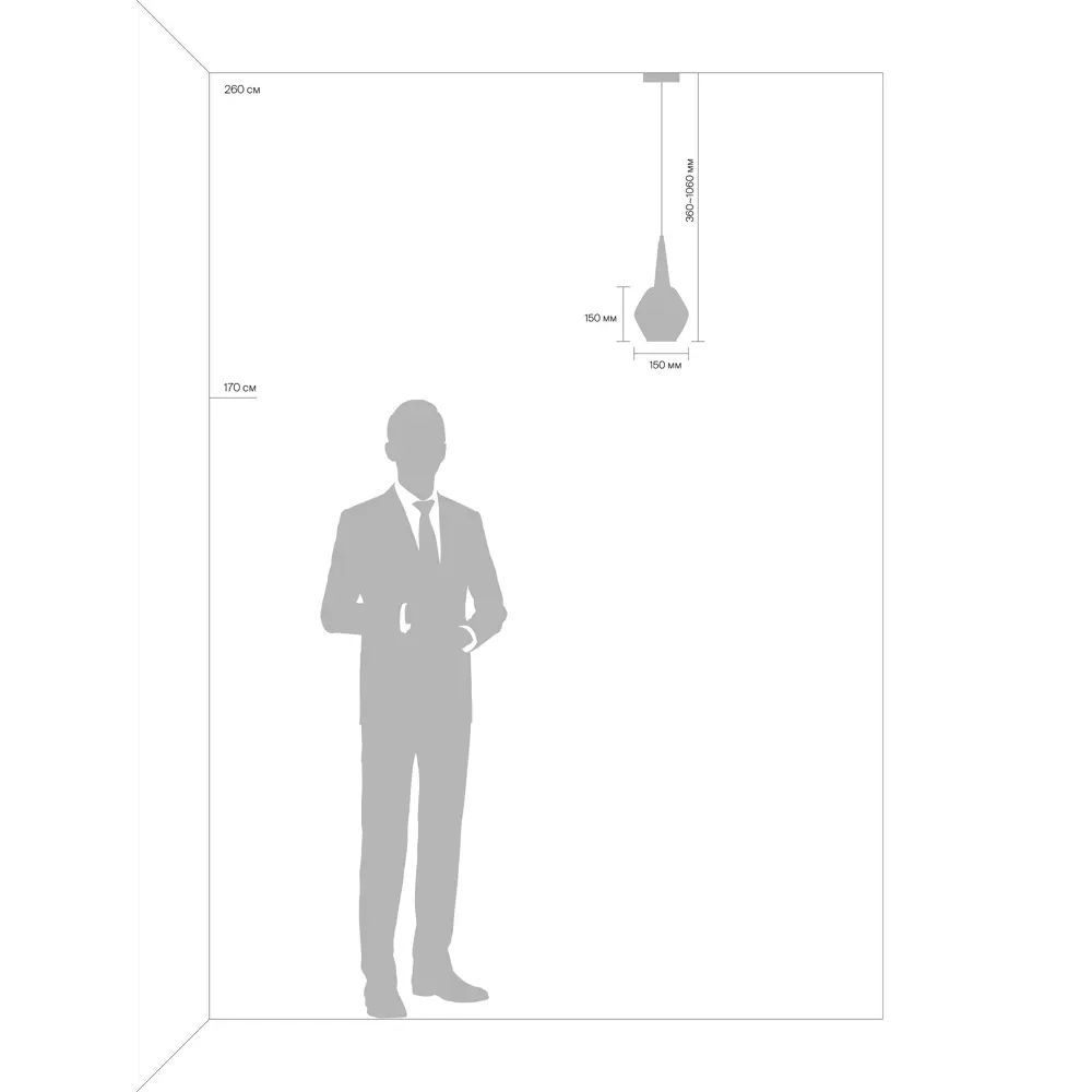 Freya Подвесной светильник Грант с зеркальным плафоном для современного интерьера 84231612 STLM-0926736 - Вид №4