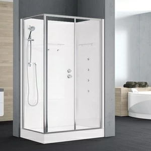 Novellini. Душевая кабина 120x80 см 2P HYDROMASSAGE без крыши ALBA