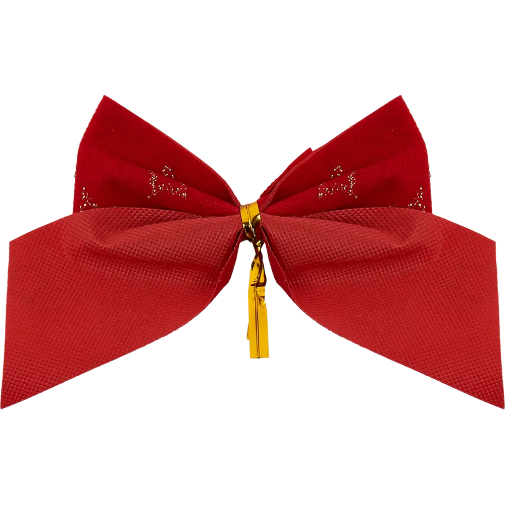 Бант новогодний Красный в клеточку 6 шт Santreyd STLM-2040139 - Вид №2