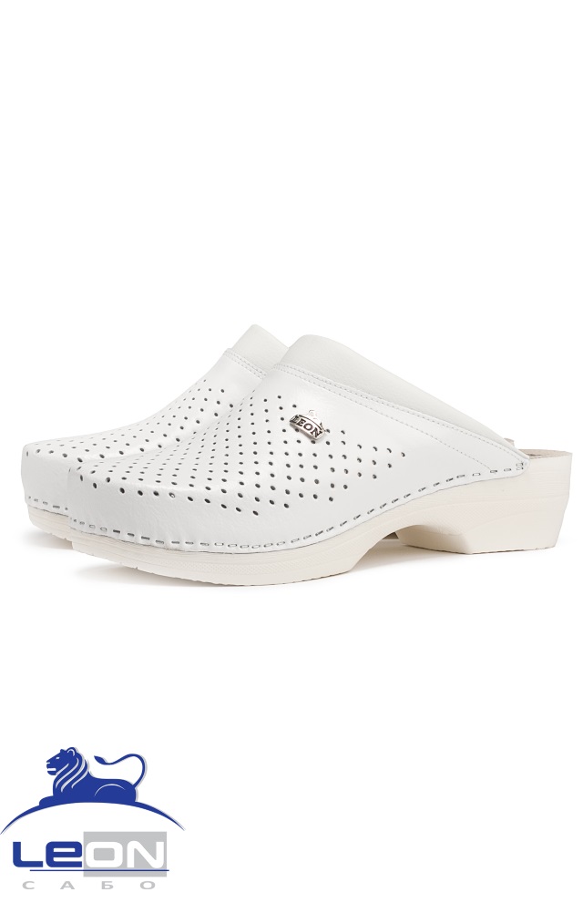 62023 Сабо "Leon LIGHT" мужские белые LEON  Сабо и сланцы размер 41 