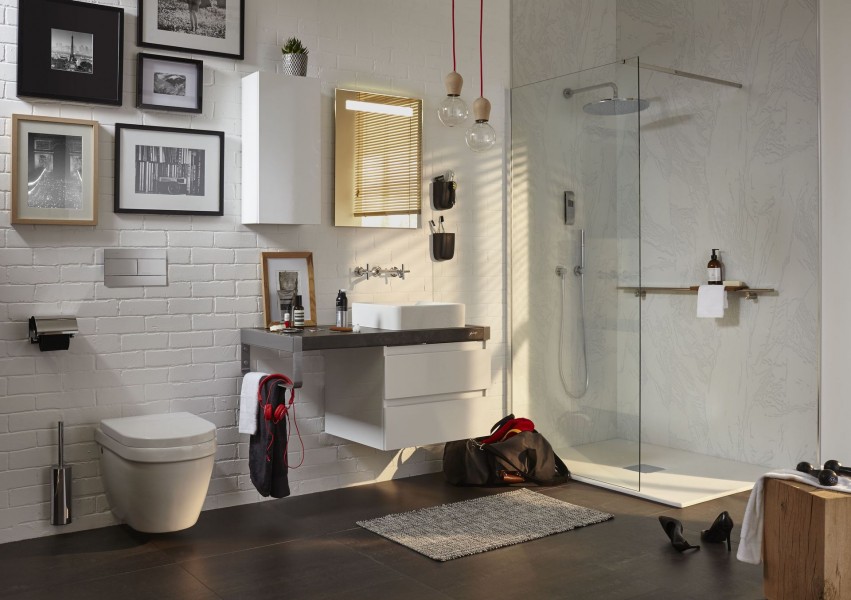 EB71-1800-N07 Столешница с 2 отверстиями для раковин vox еve112 (50 см), evd112 (60 см) или evc112 (80 см) Jacobdelafon PARALLEL Santreyd - Вид №1