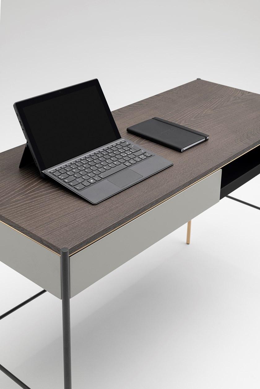 Living Divani Письменный стол из дерева с ящиками Era sun-id-1478112 - Вид №7