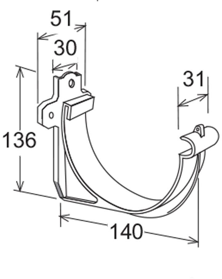 First Corporation Аист ПВХ для желоба First plast Cip145m - Вид №1