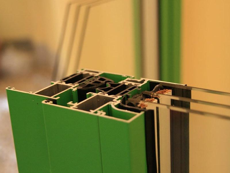 ALsistem Зеленое алюминиевое окно с терморазрывом Planet sun-id-1418854 - Вид №2